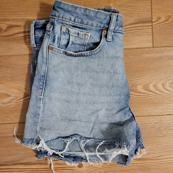 Old Navy Jean Shorts O.G. Straight High Rise Size 12 - Picture 5 of 5